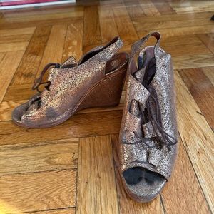 Rachel Comey metallic wedges